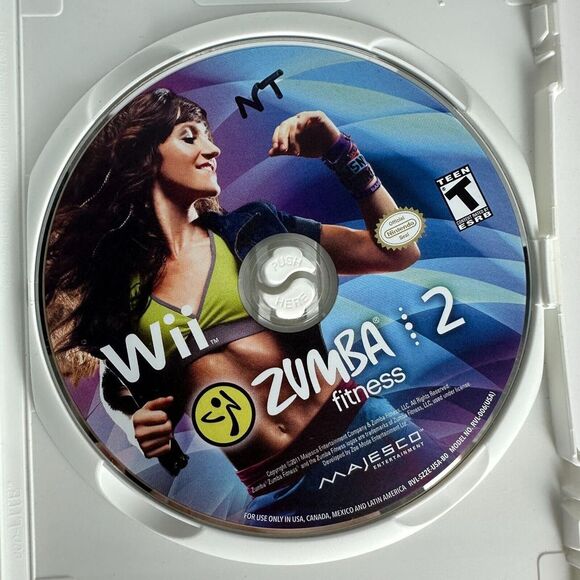 Zumba Fitness 2 Nintendo Wii 2011 Dance Party Fitness Game Complete w/ Belt - Picture 6 of 7